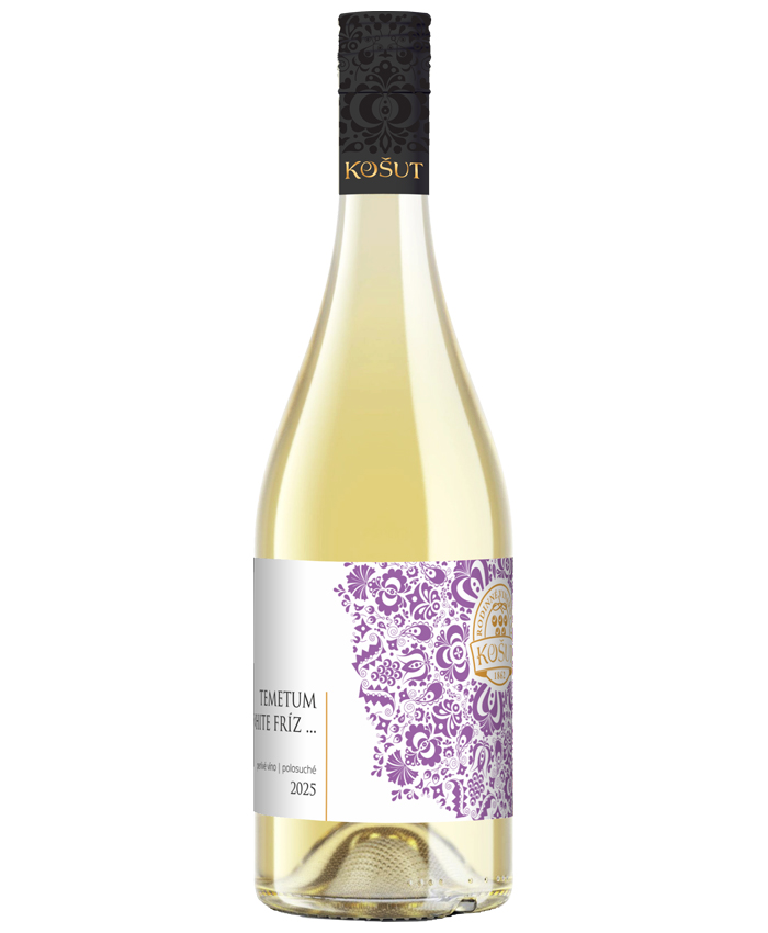 TEMETUM WHITE FRÍZ ... moravské zemské perlivé víno 2025 polosuché