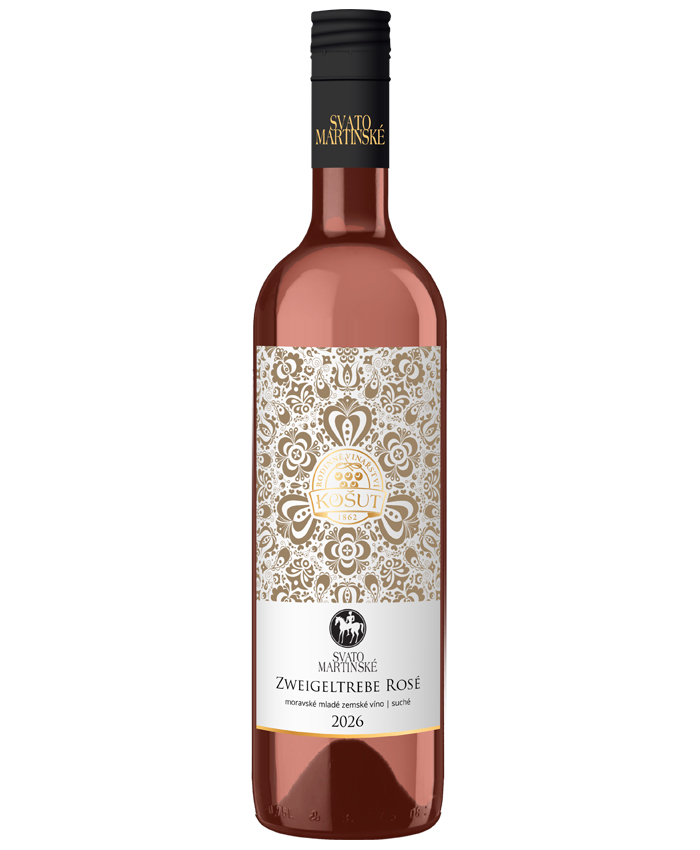 Zweigeltrebe Rosé SVATOMARTINSKÉ - moravské víno zemské 2026 suché